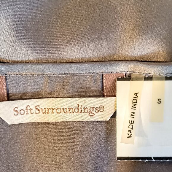 Soft Surroundings Taupe Embellished Tunic Top - Picture 5 of 6